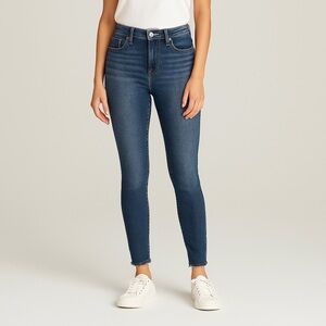 LOFT Dark Blue Skinny Jeans for Women